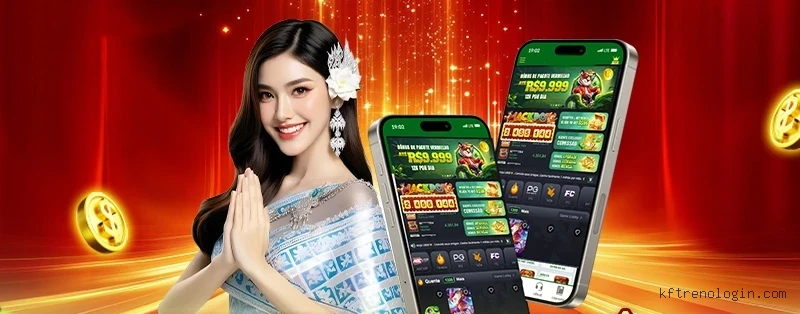 Imagem promocional do cassino online da Kftreno mostrando jogos ao vivo